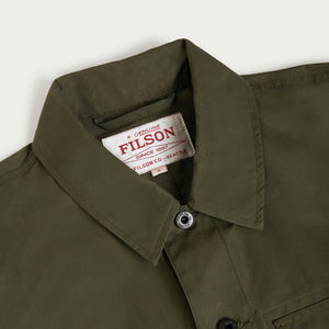 Dry wax journeyman jacket par Filson | Dark olive (Green)