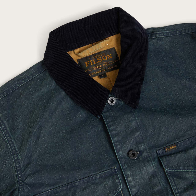 Coated journeyman jacket par Filson | Navy/tan (Blue)