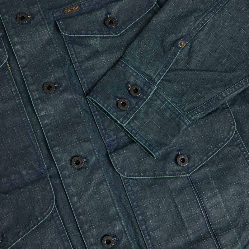 Coated journeyman jacket par Filson | Navy/tan (Blue)