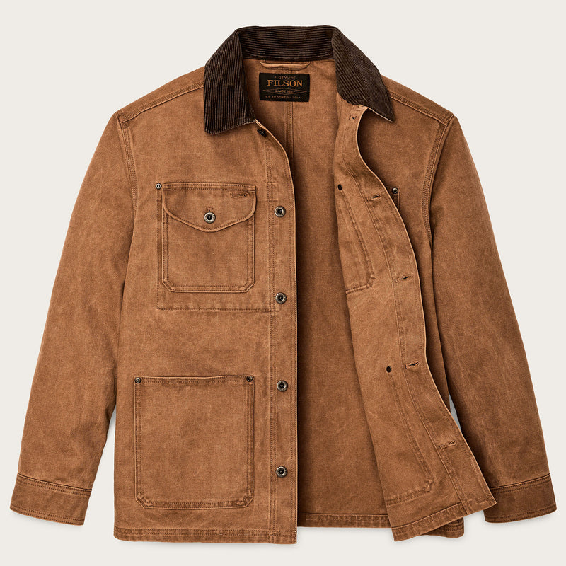 Rustic canvas barn coat par Filson | Whiskey (Brown)