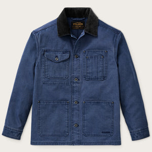 Rustic canvas barn coat by Filson | Indigo (Blue)