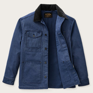 Rustic canvas barn coat by Filson | Indigo (Blue)