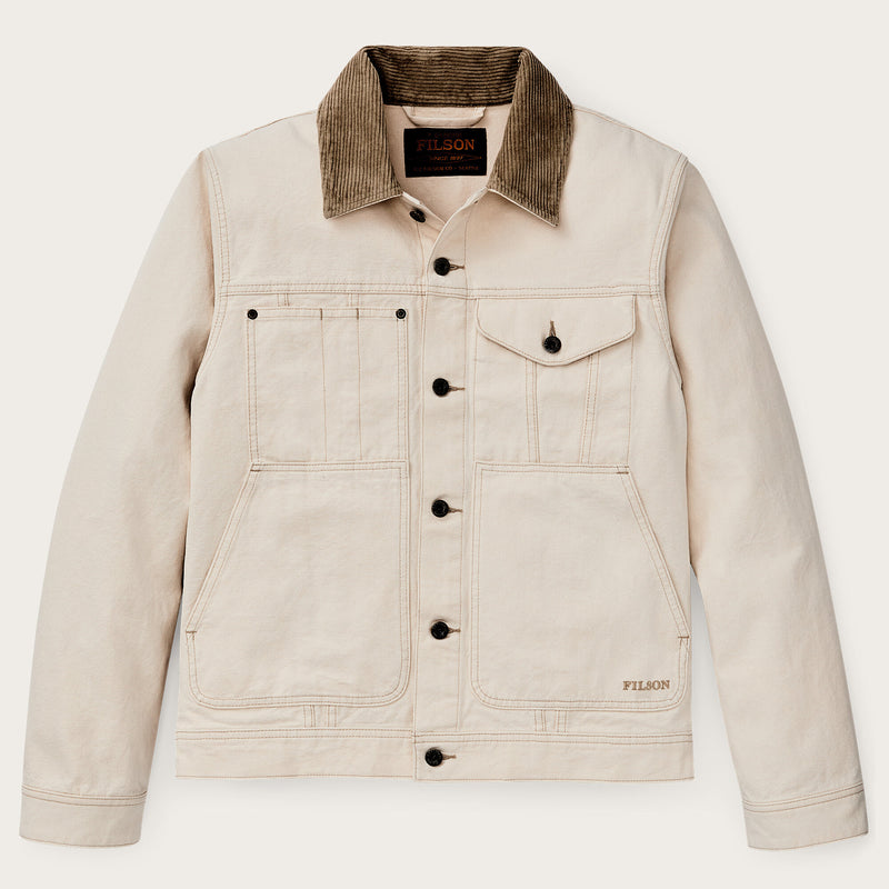 Rustic canvas short cruiser jacket par Filson | Natural seed (Beige)