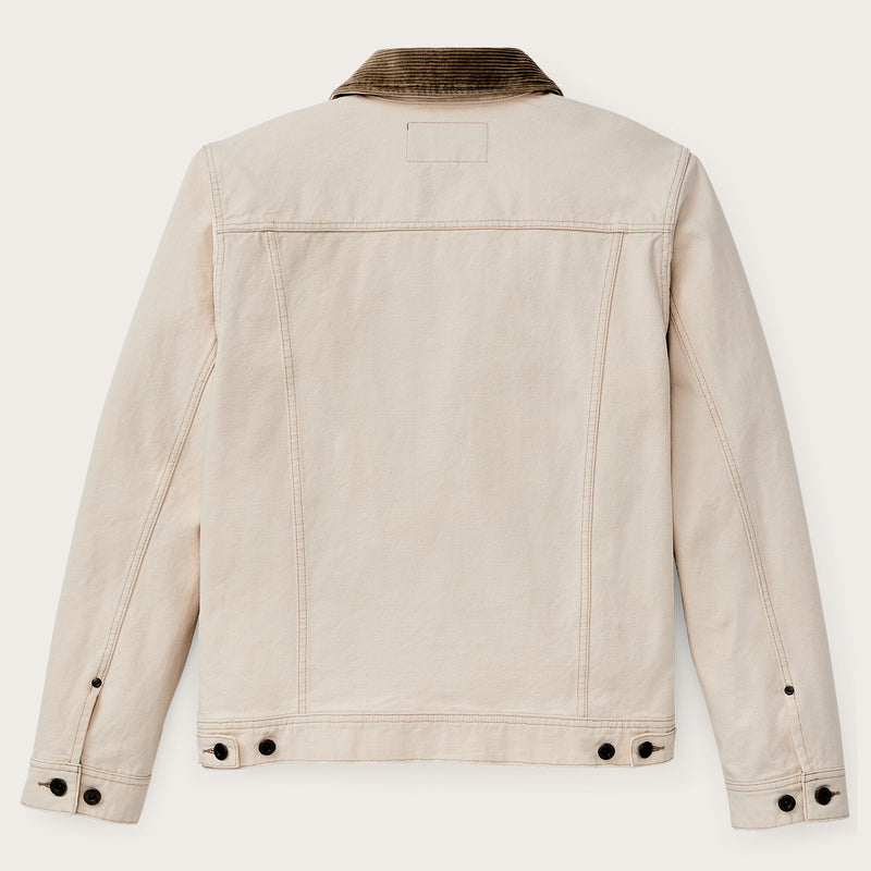 Rustic canvas short cruiser jacket par Filson | Natural seed (Beige)