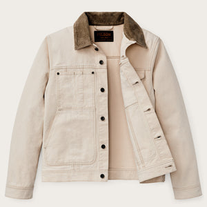Rustic canvas short cruiser jacket par Filson | Natural seed (Beige)