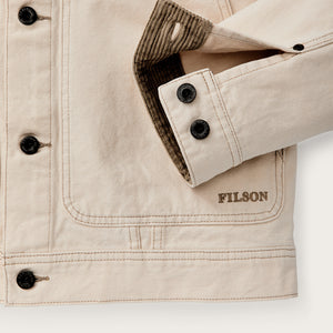 Rustic canvas short cruiser jacket par Filson | Natural seed (Beige)