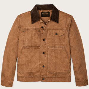 Rustic canvas short cruiser jacket par Filson | Whiskey (Brown)