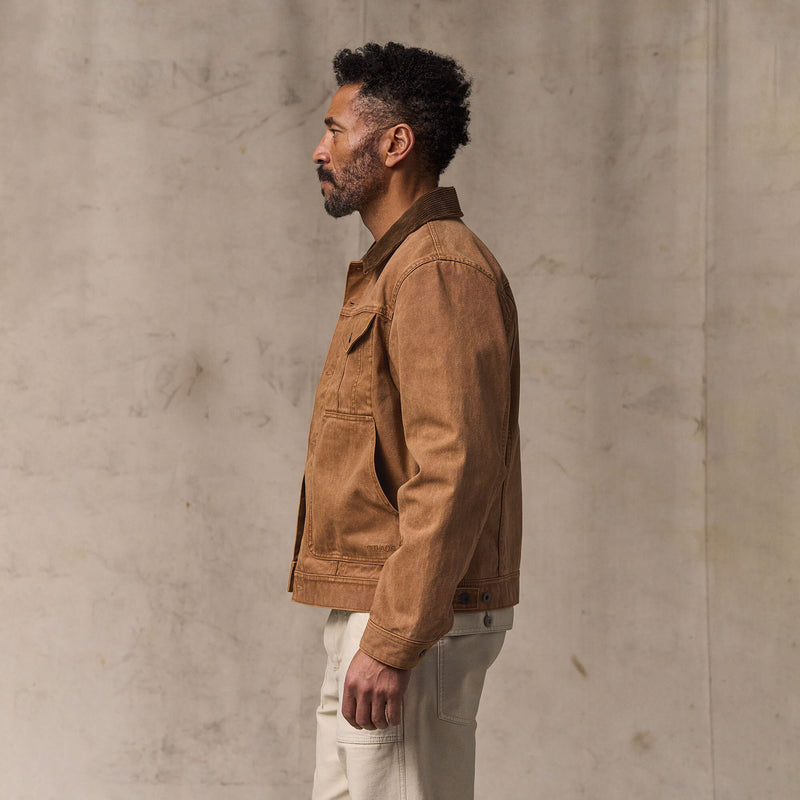 Rustic canvas short cruiser jacket par Filson | Whiskey (Brown)