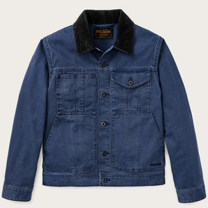 Rustic canvas short cruiser jacket par Filson | Indigo (Blue)