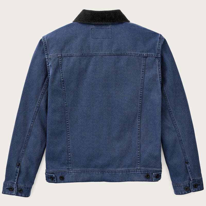 Rustic canvas short cruiser jacket par Filson | Indigo (Blue)