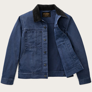 Rustic canvas short cruiser jacket par Filson | Indigo (Blue)