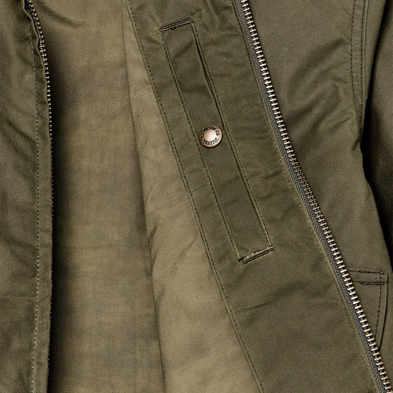 Cover cloth bomber jacket par Filson | Marsh olive (Green)