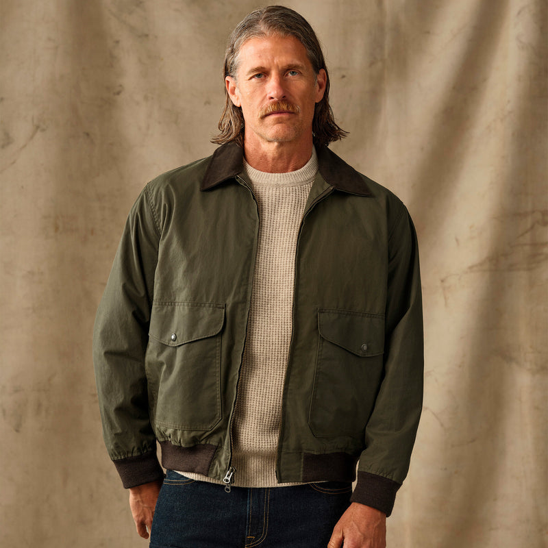 Cover cloth bomber jacket par Filson | Marsh olive (Green)