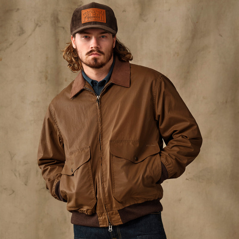 Cover cloth bomber jacket par Filson | Dark tan (Brown)