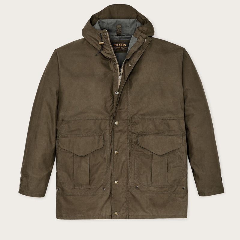 Dry wax omak coat by Filson | Burnt olive (Green)