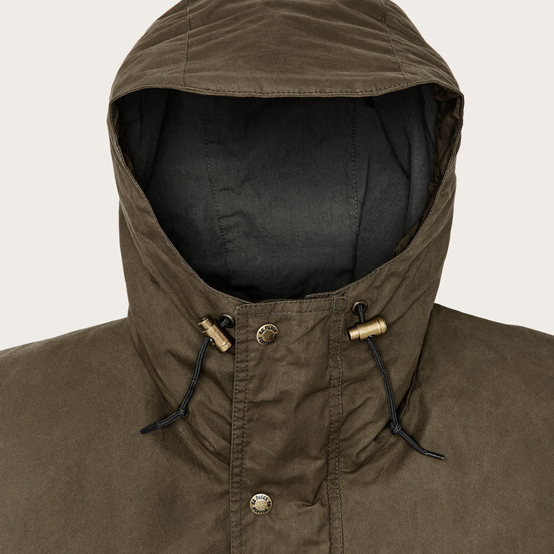 Dry wax omak coat by Filson | Burnt olive (Green)
