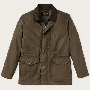 Dry wax mile marker coat by Filson | Burnt olive (Green)