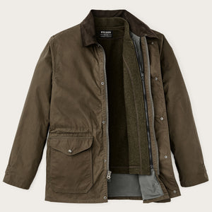 Dry wax mile marker coat by Filson | Burnt olive (Green)