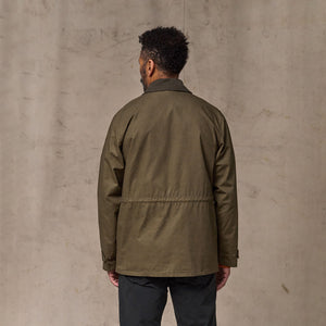 Dry wax mile marker coat by Filson | Burnt olive (Green)