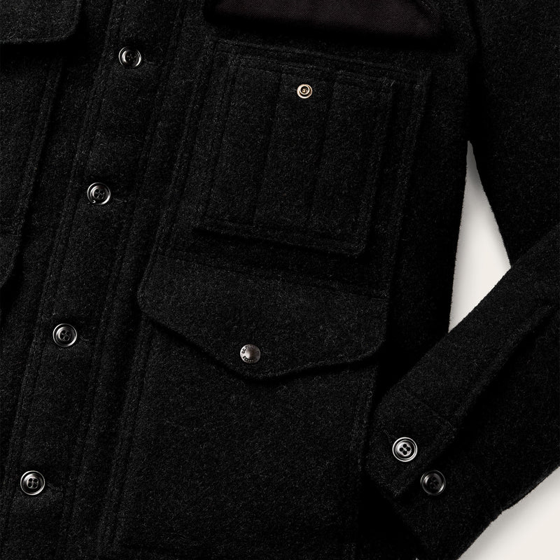 Mackinaw wool cruiser jacket par Filson | Charcoal (Black)