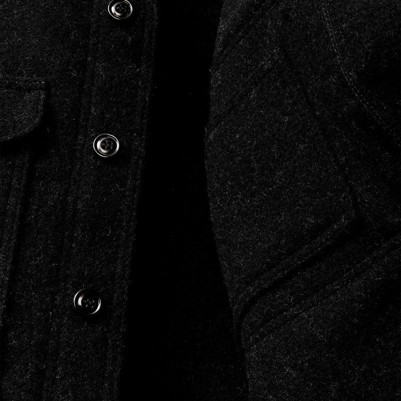 Mackinaw wool cruiser jacket par Filson | Charcoal (Black)