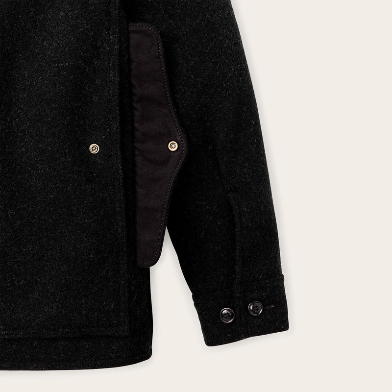 Mackinaw wool cruiser jacket par Filson | Charcoal (Black)
