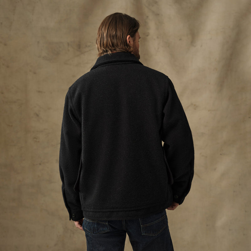 Mackinaw wool cruiser jacket par Filson | Charcoal (Black)