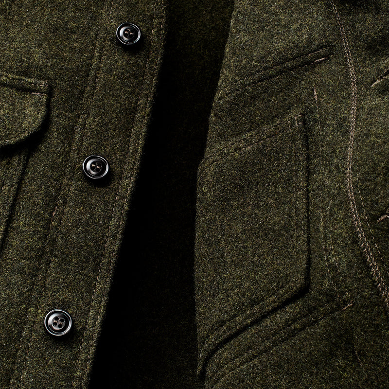 Mackinaw wool cruiser jacket par Filson | Forest green (Green)