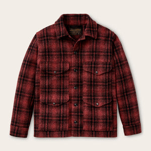 Mackinaw wool cruiser jacket par Filson | North country red plaid (Red)