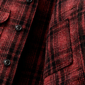 Mackinaw wool cruiser jacket par Filson | North country red plaid (Red)