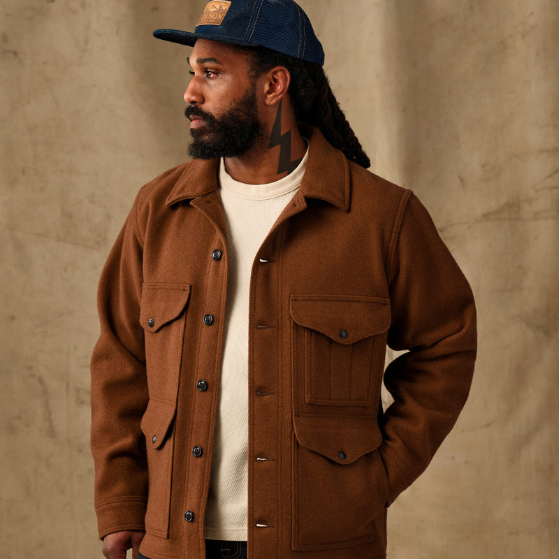 Mackinaw wool cruiser jacket by Filson | Chessie tan (Brown)