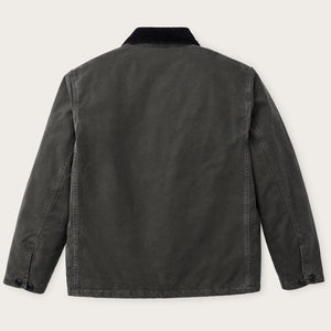 Insulated canvas outfitter jacket par Filson | Peat (Gray)