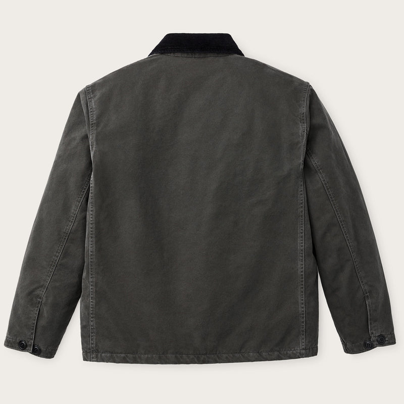 Insulated canvas outfitter jacket par Filson | Peat (Gray)