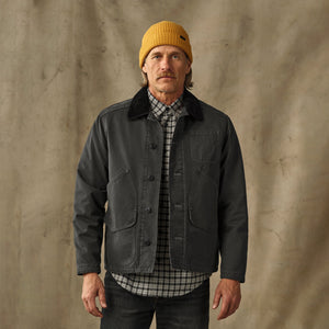 Insulated canvas outfitter jacket par Filson | Peat (Gray)