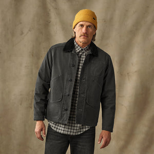 Insulated canvas outfitter jacket par Filson | Peat (Gray)