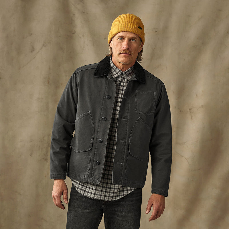 Insulated canvas outfitter jacket par Filson | Peat (Gray)