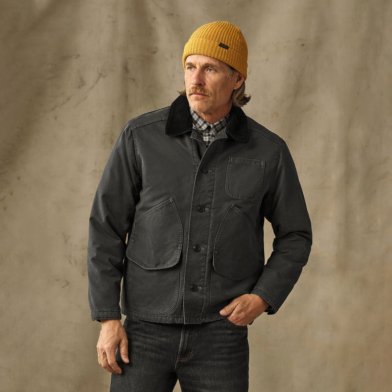 Insulated canvas outfitter jacket par Filson | Peat (Gray)