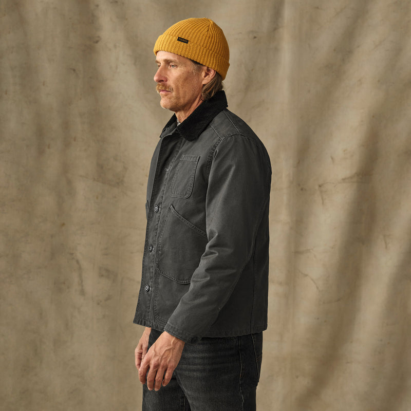 Insulated canvas outfitter jacket par Filson | Peat (Gray)