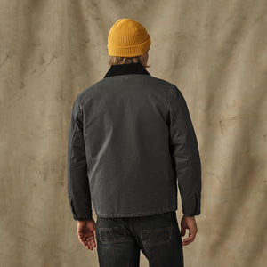 Insulated canvas outfitter jacket par Filson | Peat (Gray)