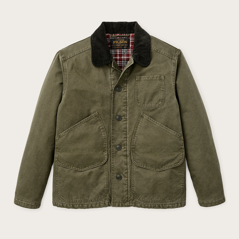 Insulated canvas outfitter jacket par Filson | Dark olive (Green)