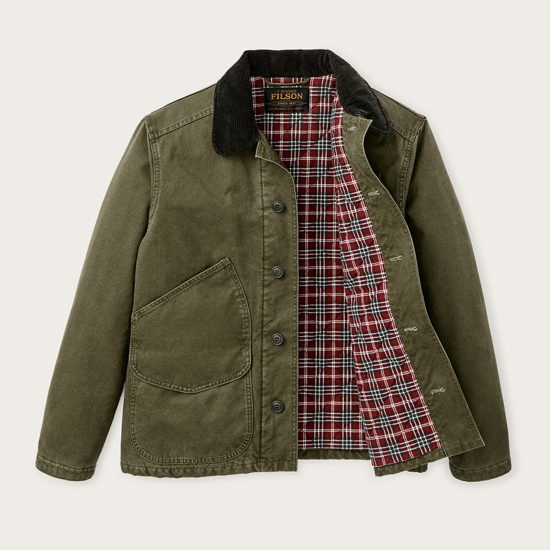 Insulated canvas outfitter jacket par Filson | Dark olive (Green)