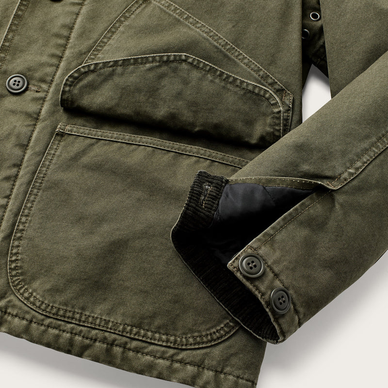 Insulated canvas outfitter jacket par Filson | Dark olive (Green)