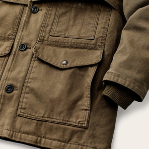 Rustic canvas packer coat par Filson | Marsh olive (Beige)