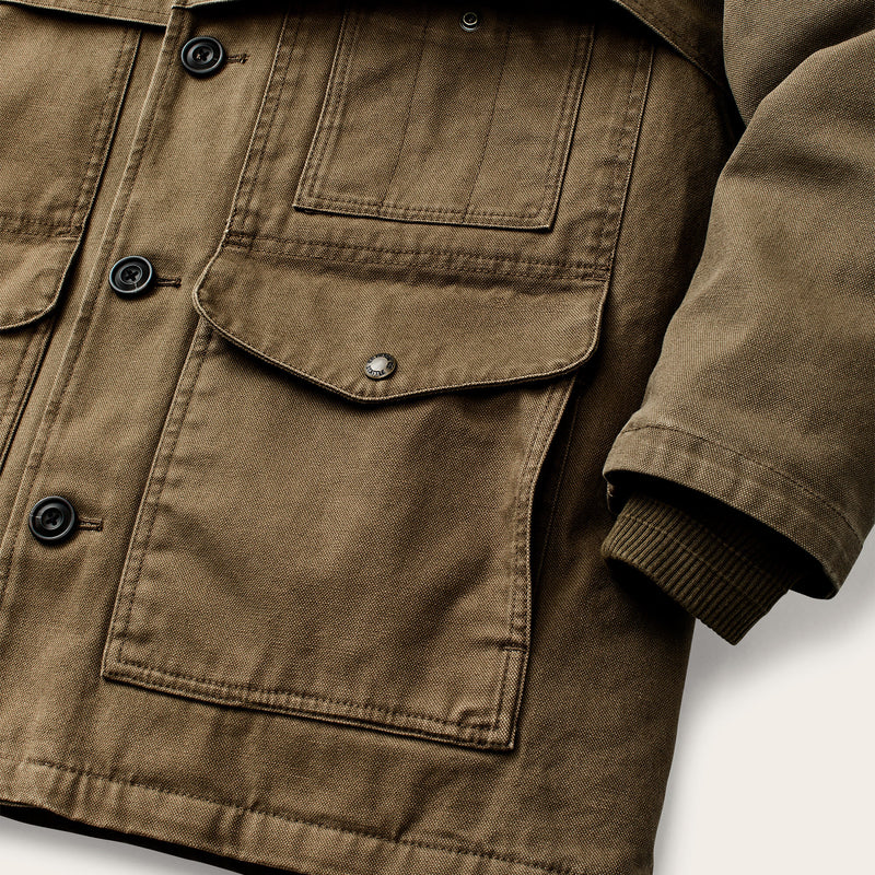 Rustic canvas packer coat par Filson | Marsh olive (Beige)