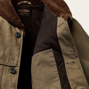 Rustic canvas packer coat par Filson | Marsh olive (Beige)