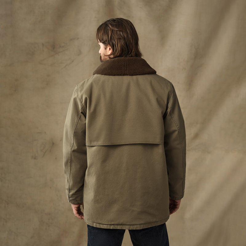 Rustic canvas packer coat par Filson | Marsh olive (Beige)