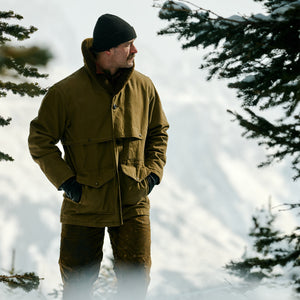 Rustic canvas packer coat par Filson | Marsh olive (Beige)