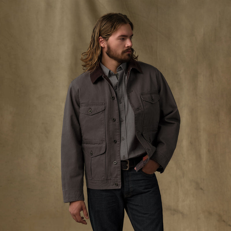 Rustic canvas journeyman jacket par Filson | Bark (Brown)