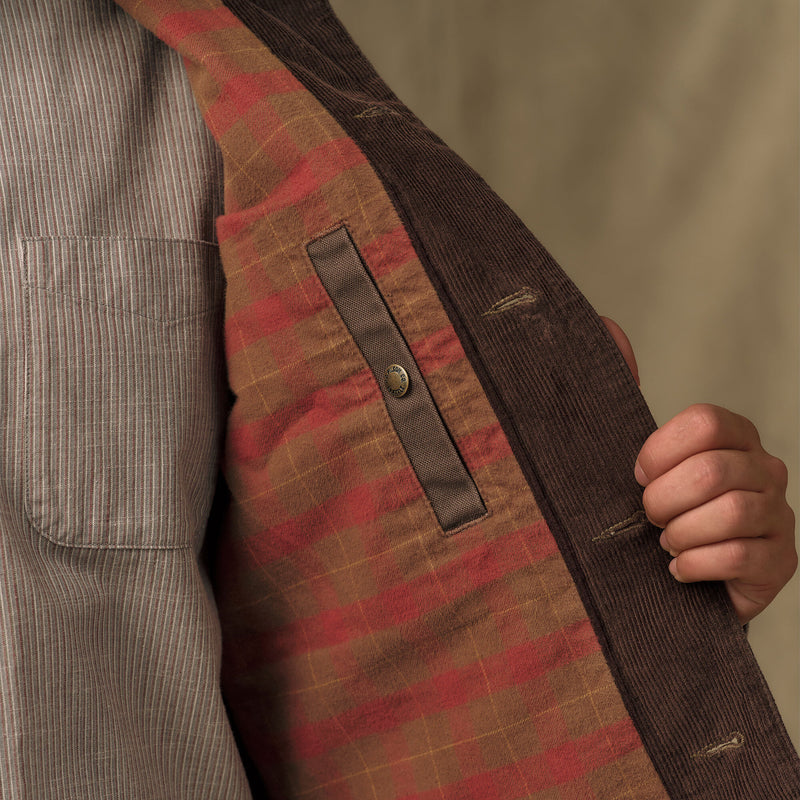 Rustic canvas journeyman jacket par Filson | Bark (Brown)