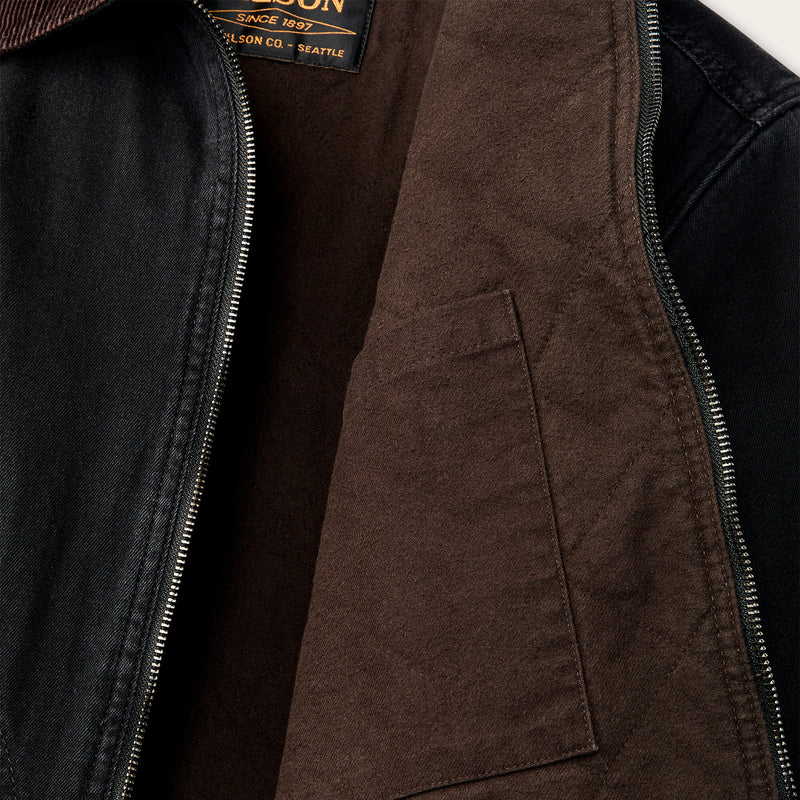 Denim tacoma jacket par Filson | Rinsed black (Black)